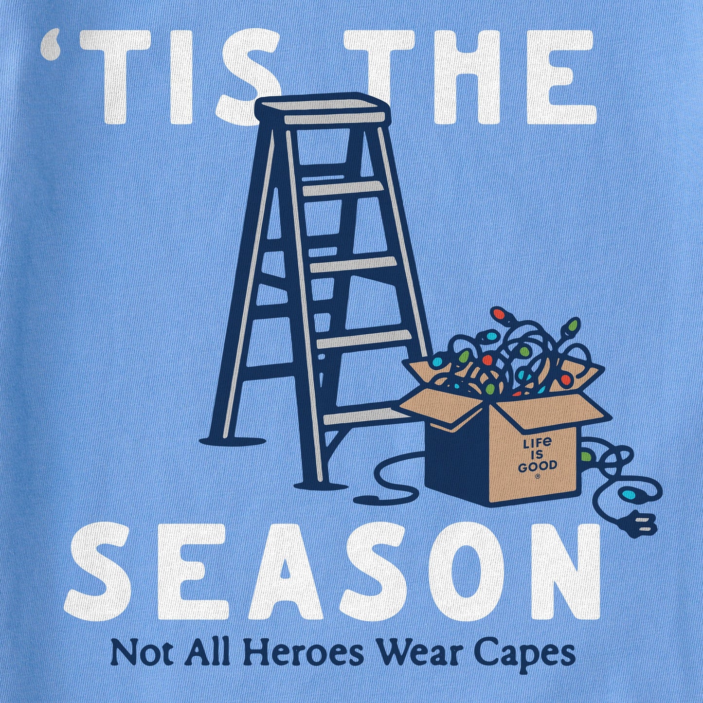 Women's Tis the Season Christmas Lights Short Sleeve Crusher Tee