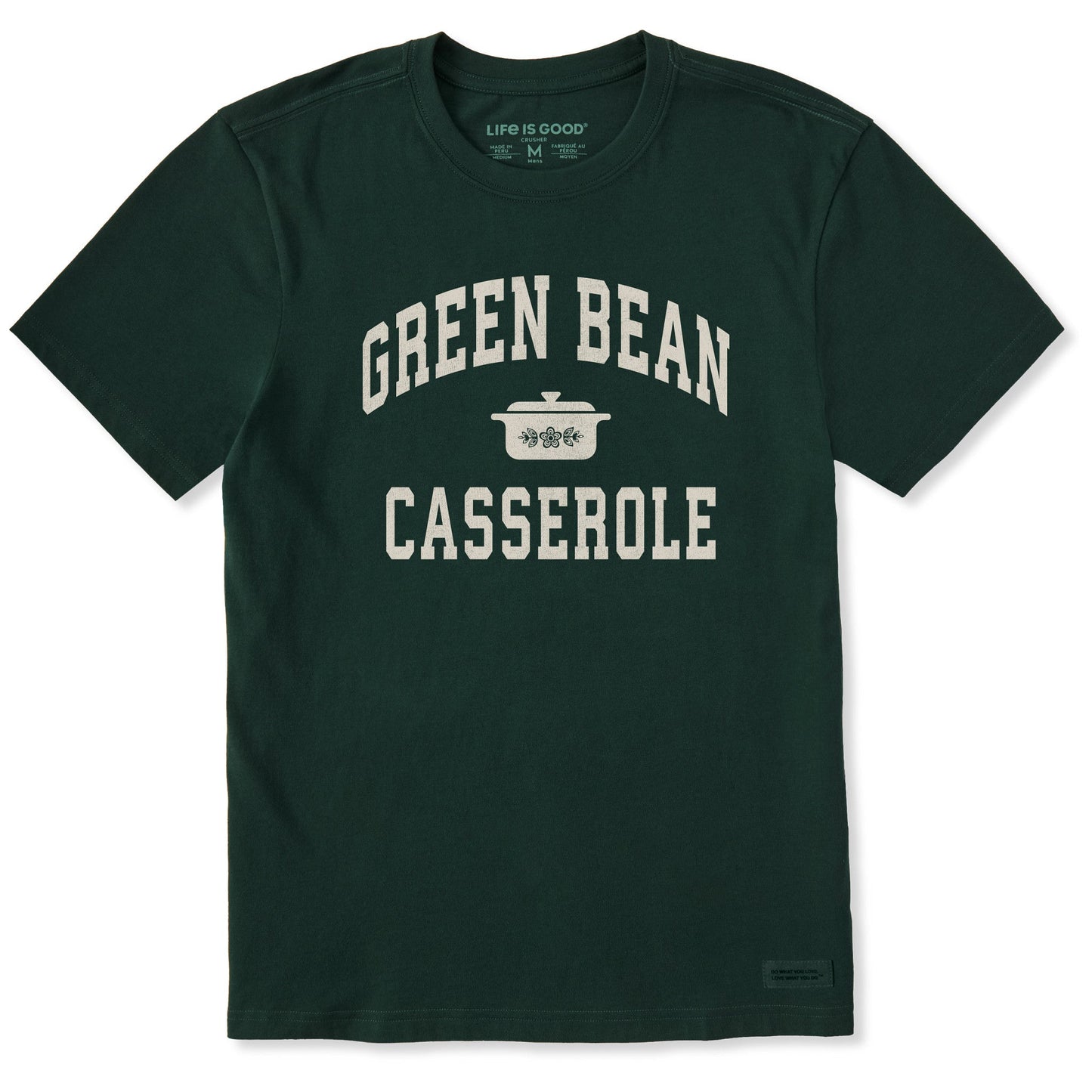 Men's Green Bean Casserole Athletic Arch Short Sleeve Crusher Tee