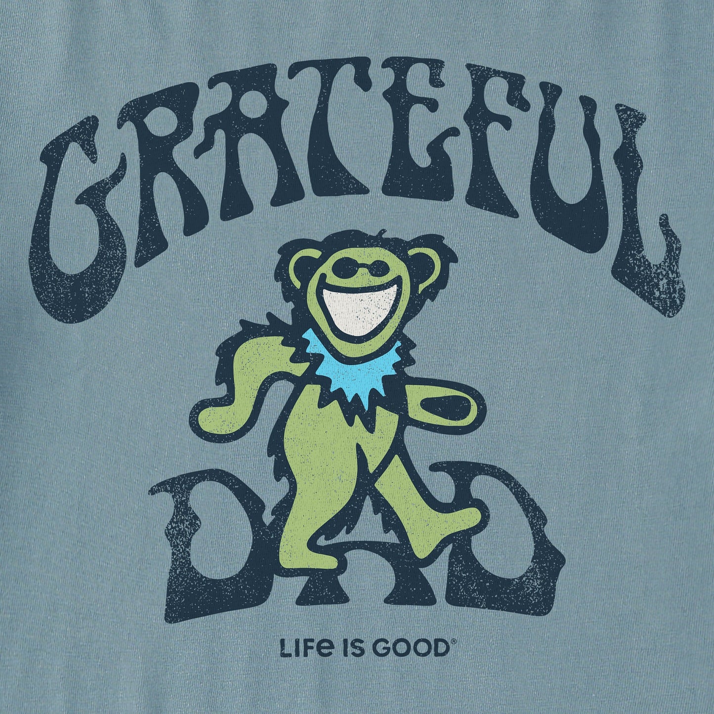 Men's Grateful Dad Bear Short Sleeve Crusher Tee