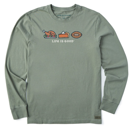 Men's Thanksgiving Trio Long Sleeve Crusher Tee