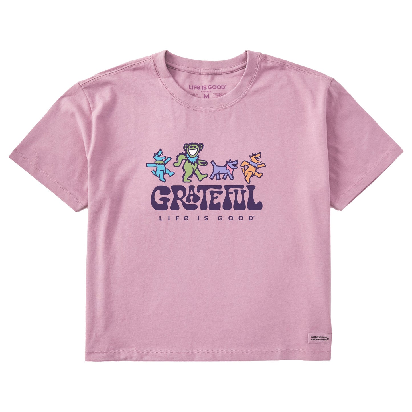 Women's Grateful Dancers Short Sleeve Crusher Boxy Tee