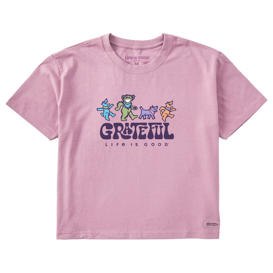 Women's Grateful Dancers Short Sleeve Crusher Boxy Tee