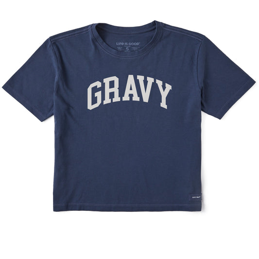 Women's Gravy Athletic Arch Short Sleeve Crusher Boxy Tee