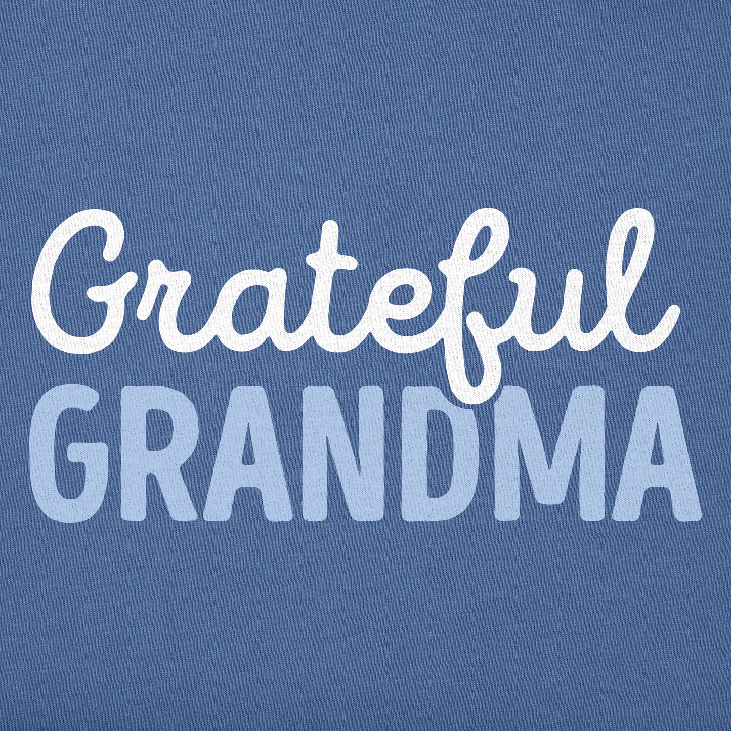 Women's Grateful Grandma Script Long Sleeve Crusher Tee