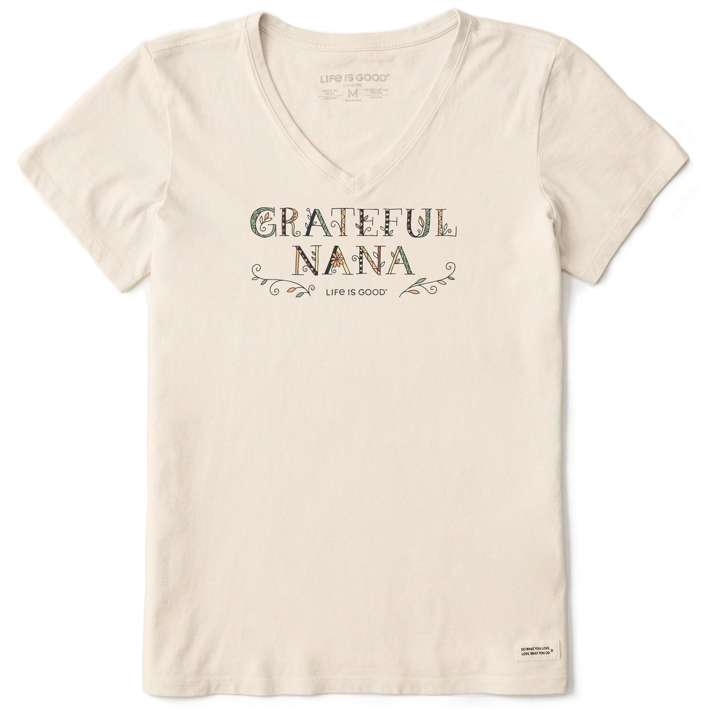 Women's Grateful Nana Doodle Short Sleeve Crusher Vee