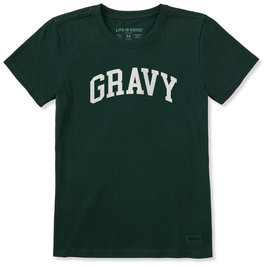 Women's Gravy Athletic Arch Short Sleeve Crusher Tee