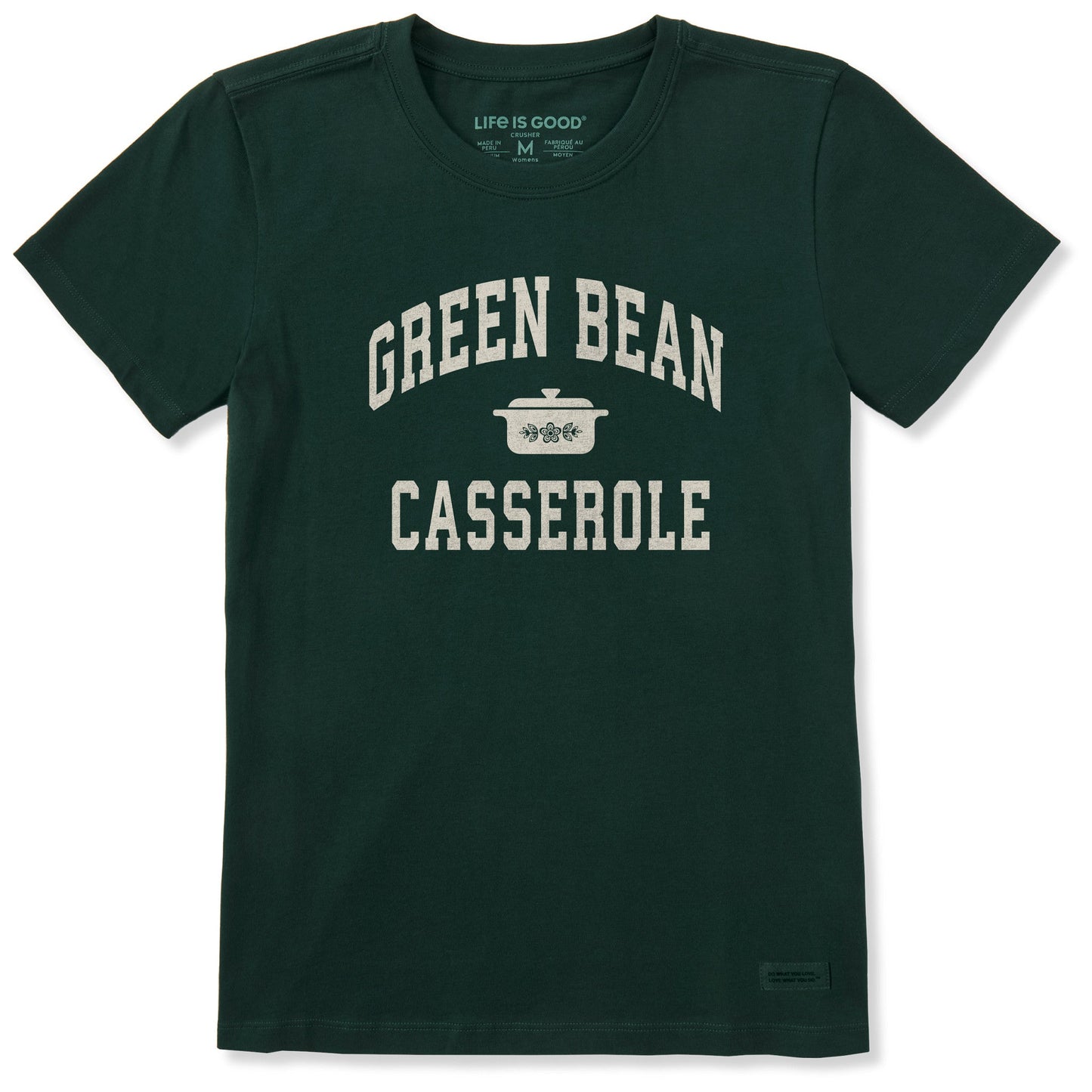 Women's Green Bean Casserole Athletic Arch Short Sleeve Crusher Tee