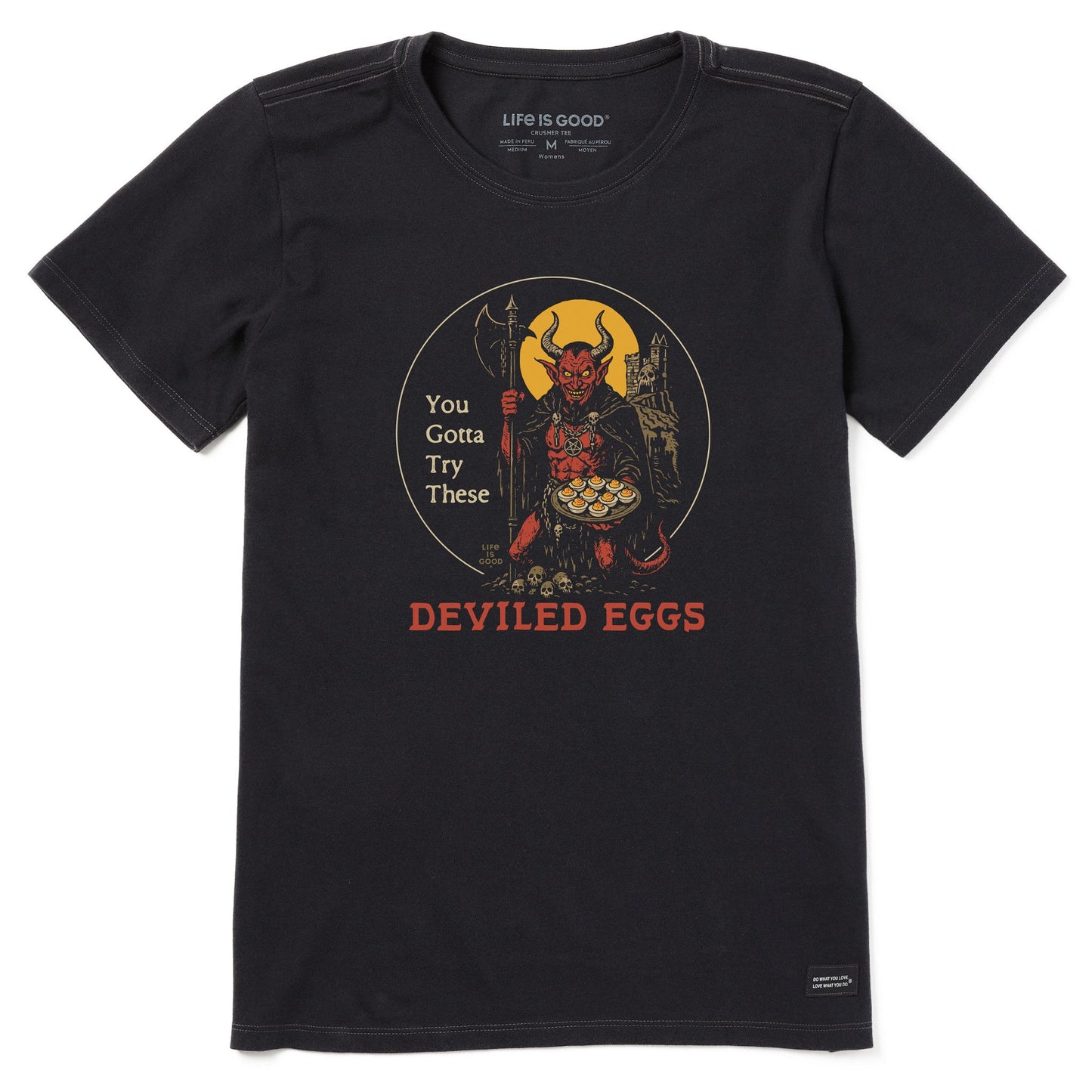 Women's Try These Deviled Eggs Short Sleeve Crusher Tee