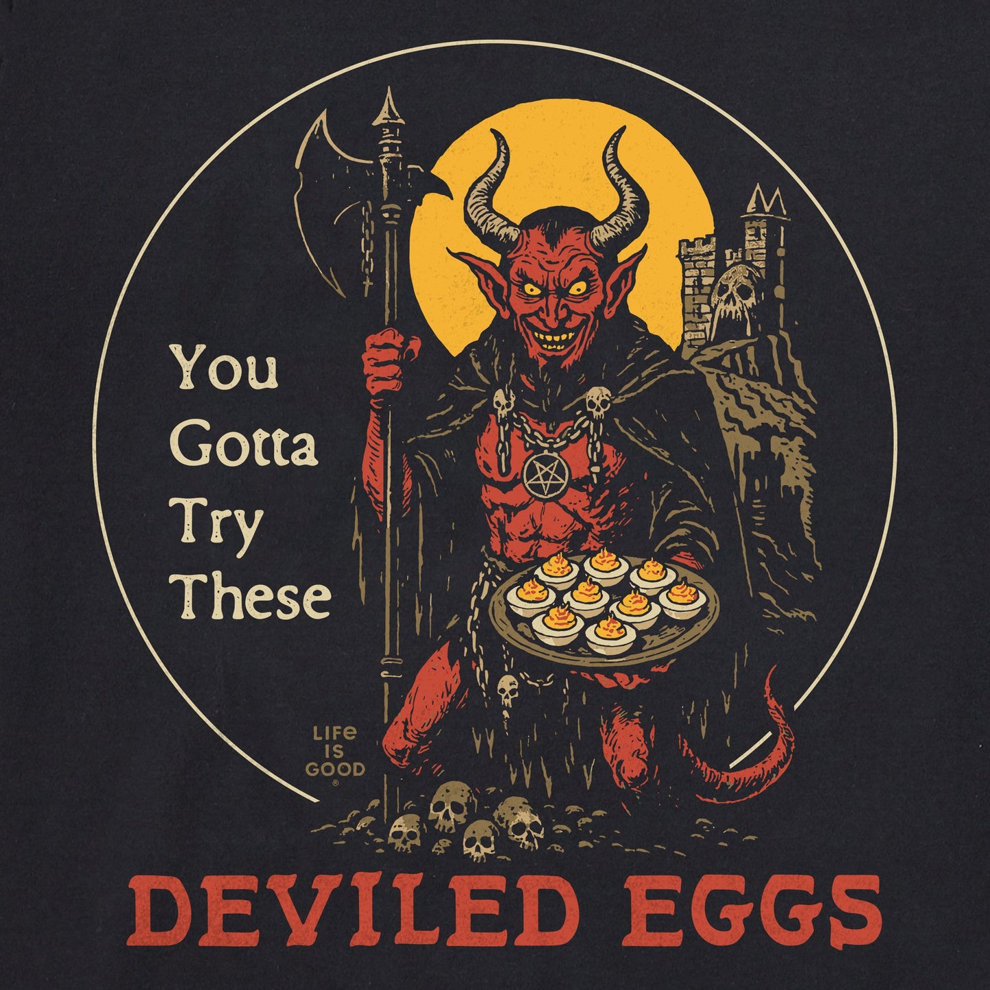 Women's Try These Deviled Eggs Short Sleeve Crusher Tee