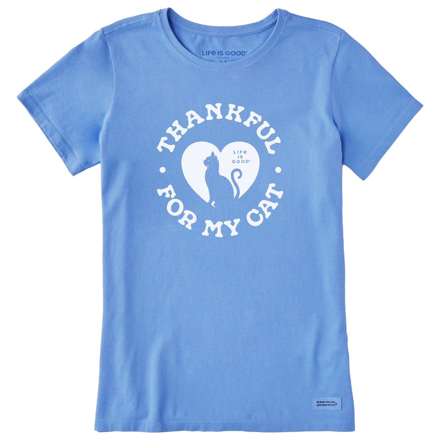 Women's Thankful for my Cat Short Sleeve Crusher Tee