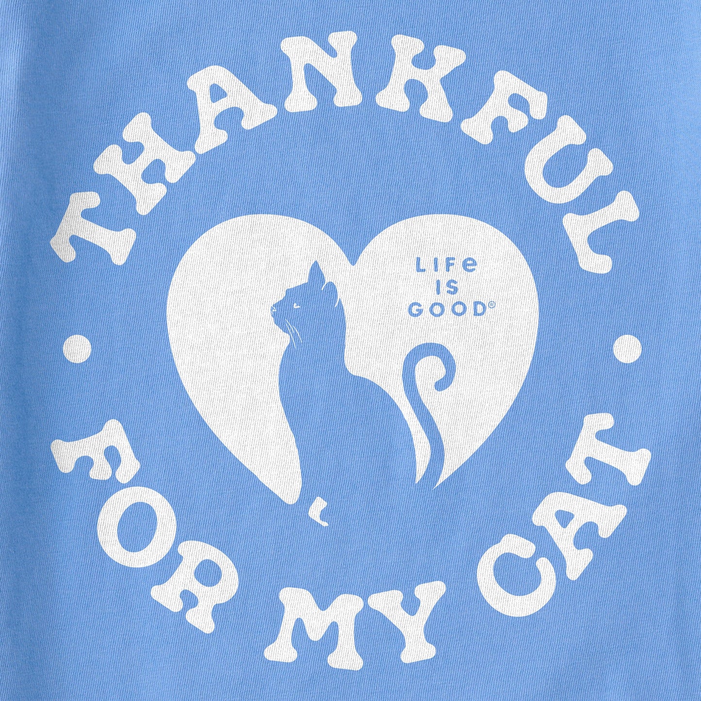 Women's Thankful for my Cat Short Sleeve Crusher Tee