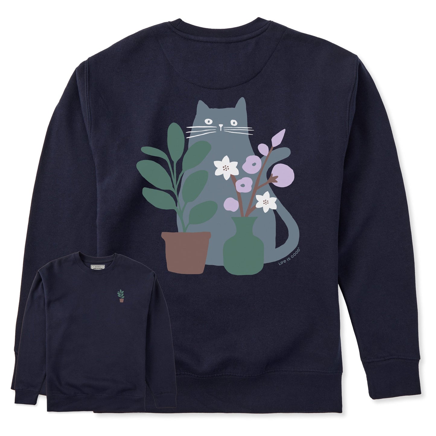 Adult Unisex Can you see the Cat? Every Wear Crew Sweatshirt