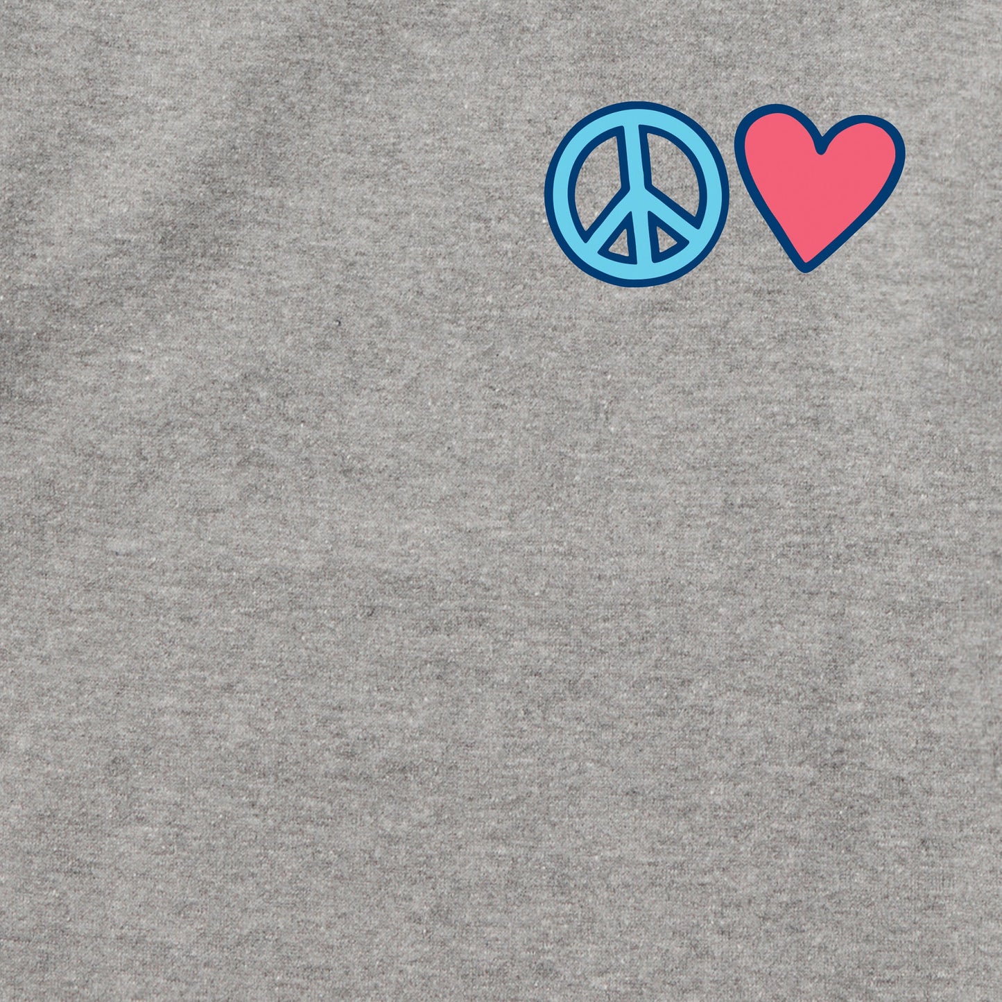 Adult Unisex Peace and Love Together Every Wear Crew Sweatshirt