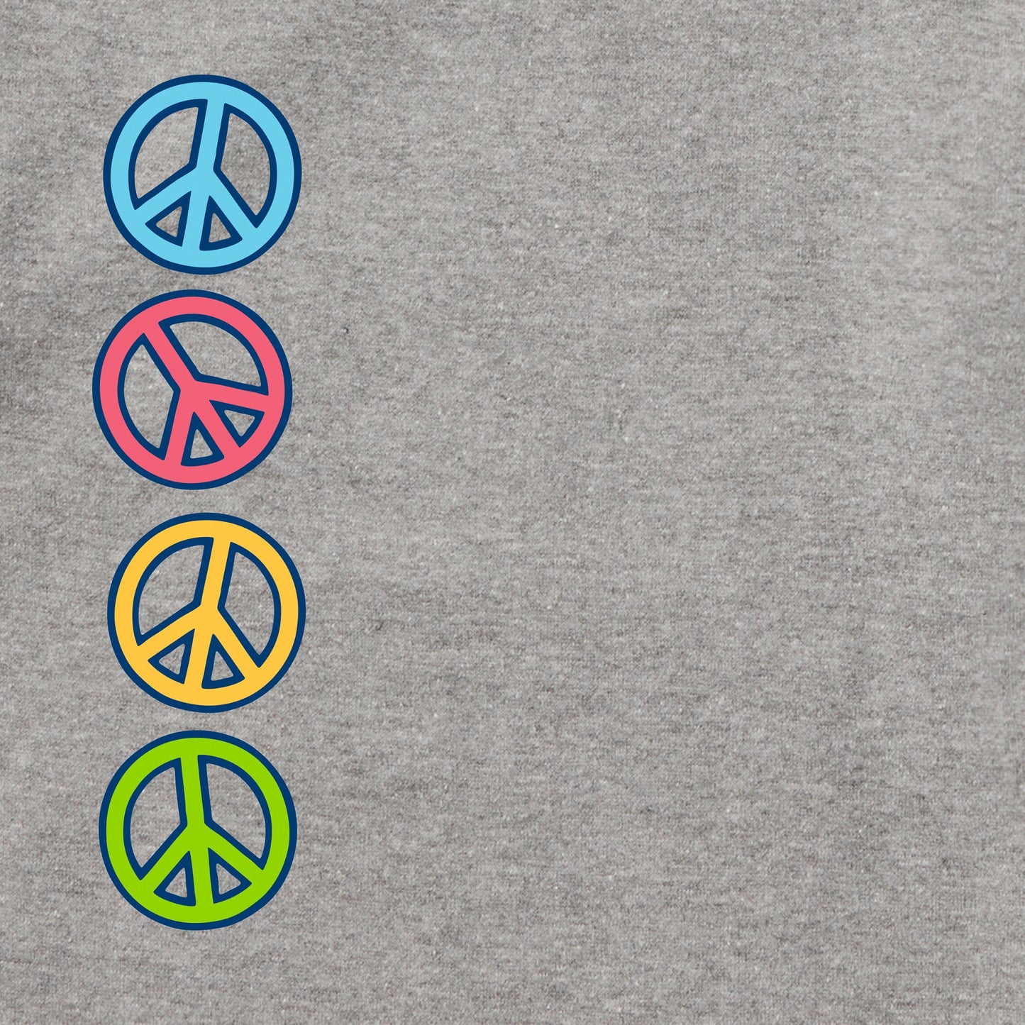 Adult Unisex Peace and Love Together Every Wear Crew Sweatshirt