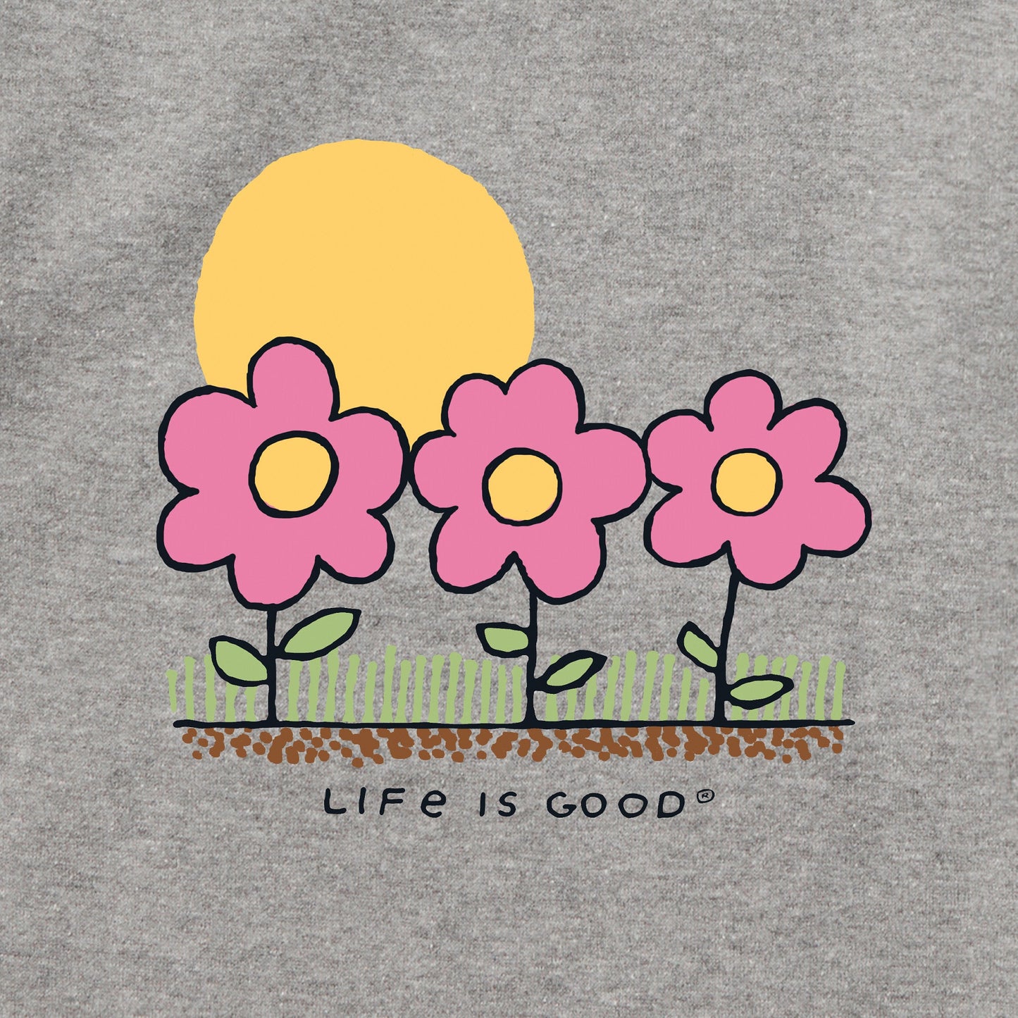 Adult Unisex 3 Flowers Every Wear Crew Sweatshirt