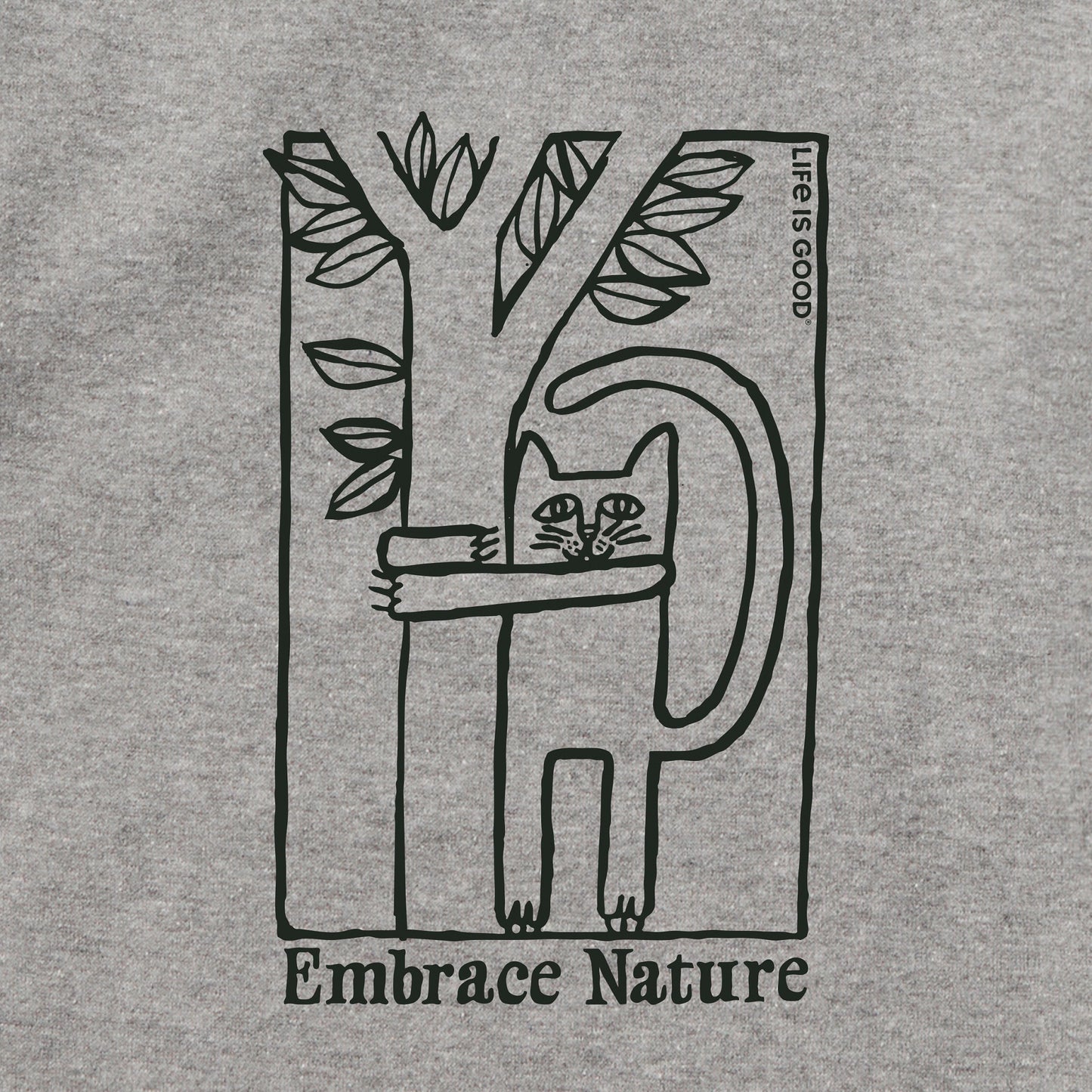 Adult Unisex Embrace Nature Cat Every Wear Crew Sweatshirt
