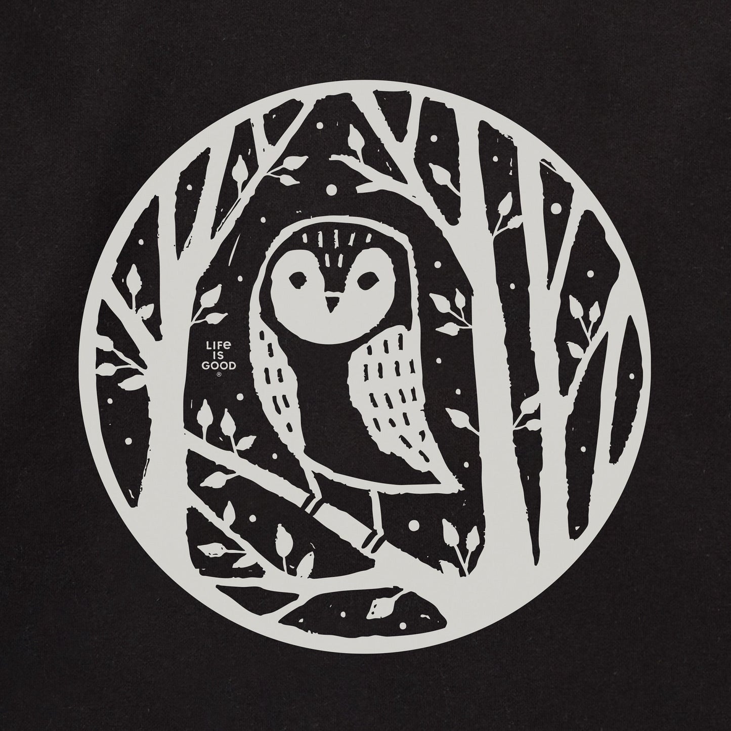Adult Unisex Owl in the Trees Every Wear Crew Sweatshirt