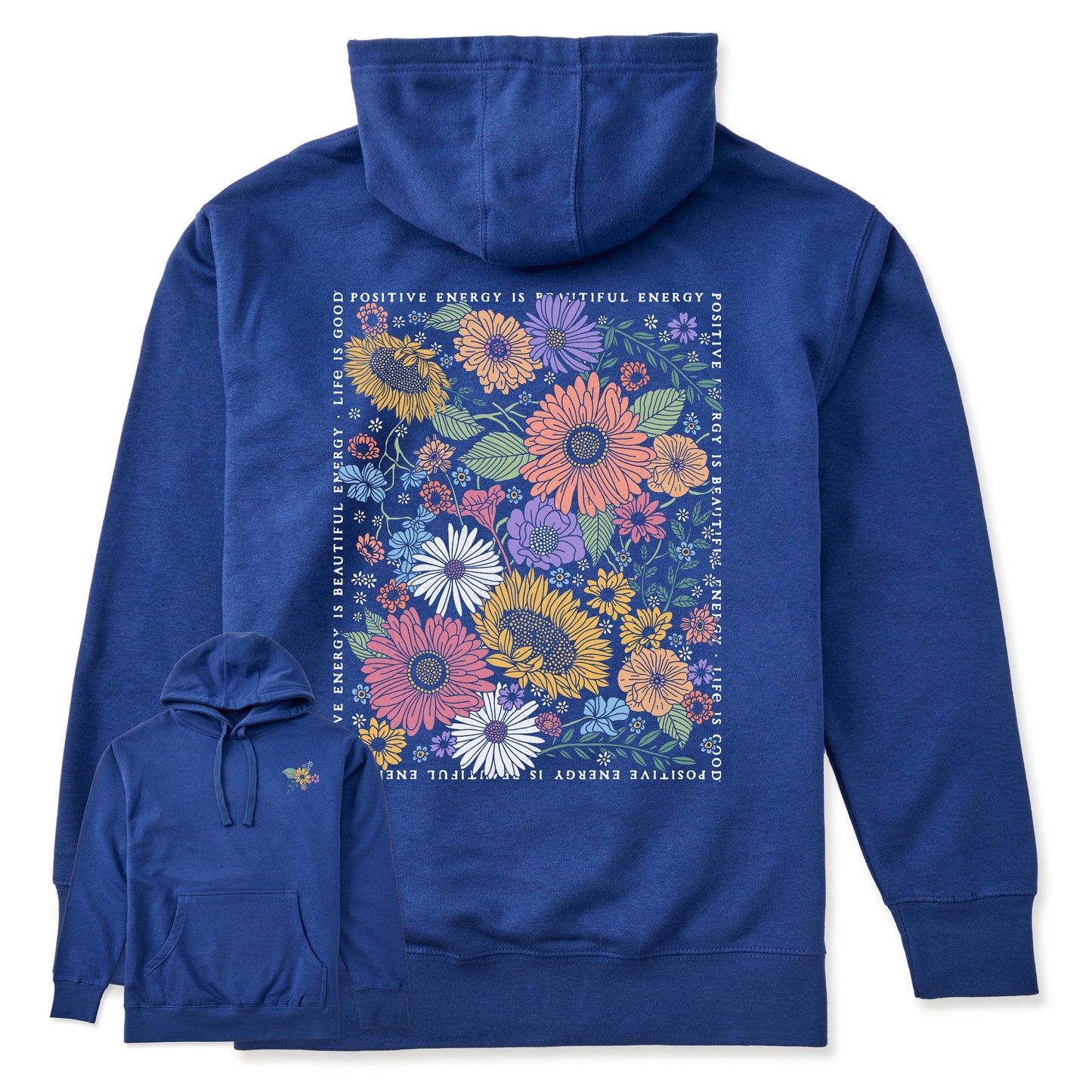 Adult Unisex Beautiful Energy Wildflowers Every Wear Hoodie Sweatshirt