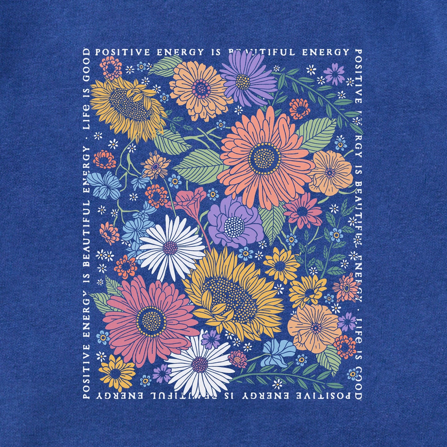 Adult Unisex Beautiful Energy Wildflowers Every Wear Hoodie Sweatshirt