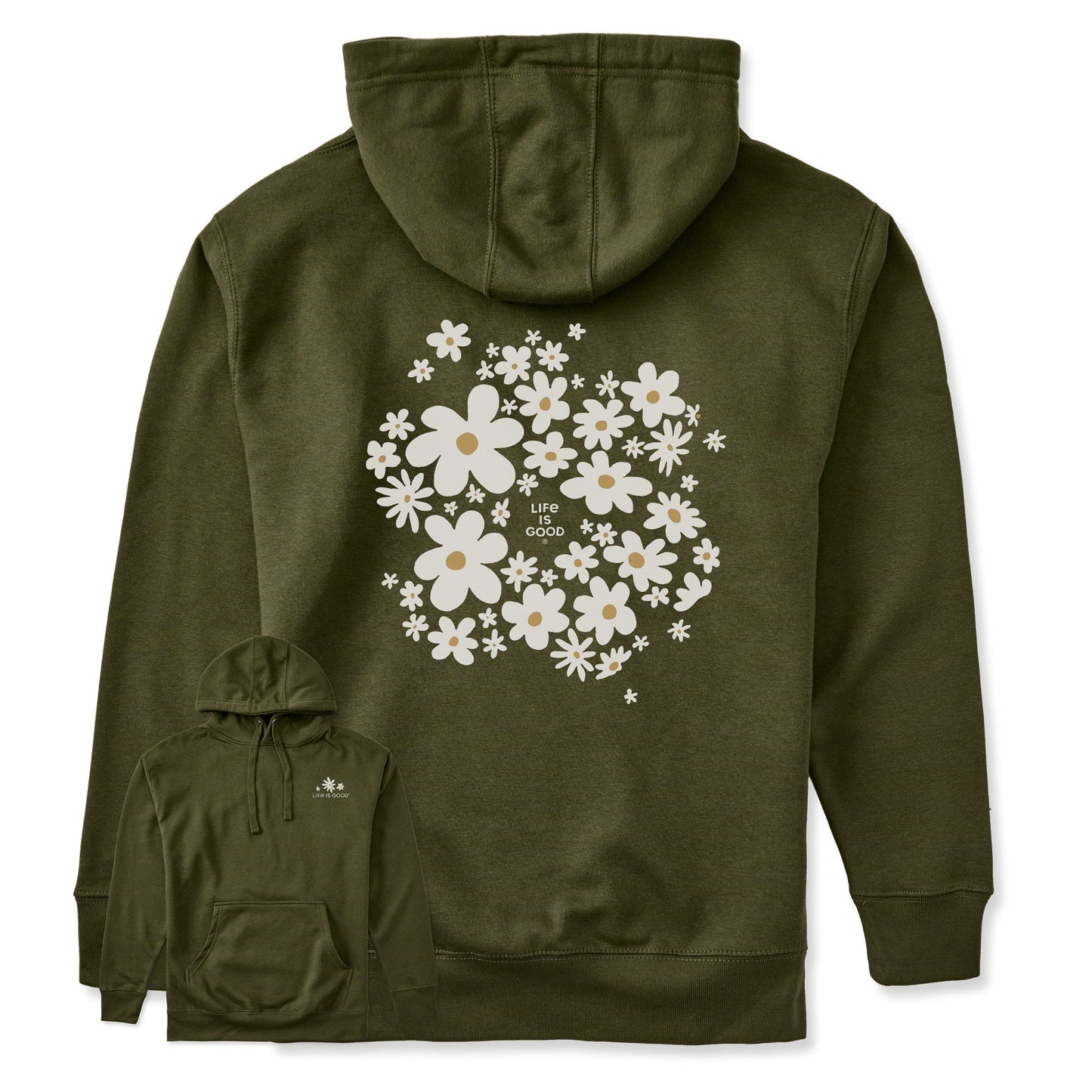 Adult Unisex Daisy Splash Every Wear Hoodie Sweatshirt