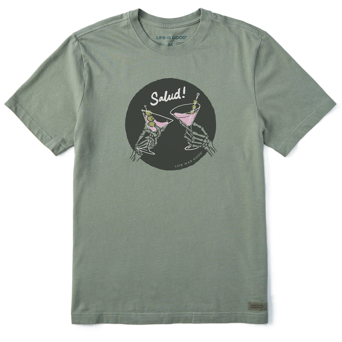 Men's Skeleton Salud Short Sleeve Crusher Tee