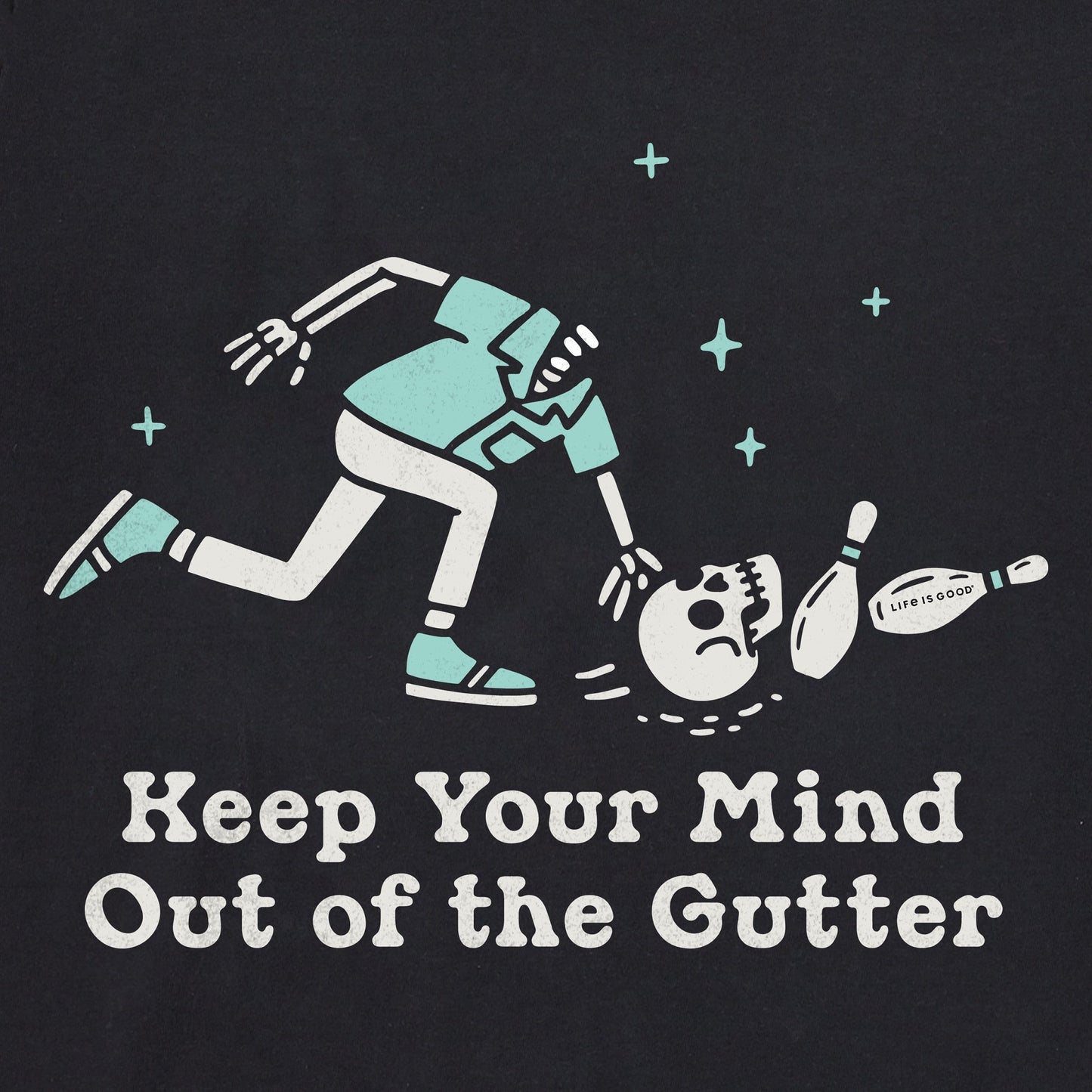 Men's Keep Your Mind Out of the Gutter Short Sleeve Crusher Tee