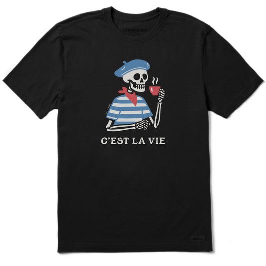 Men's C'est La Vie Skeleton Short Sleeve Crusher Tee