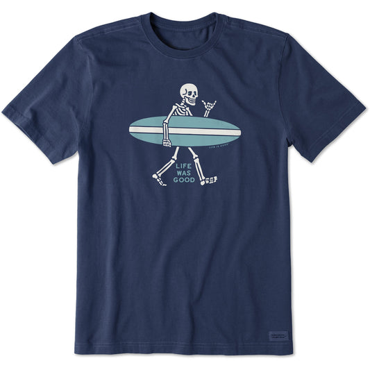 Men's Life Was Good in the Surf Short Sleeve Crusher Tee