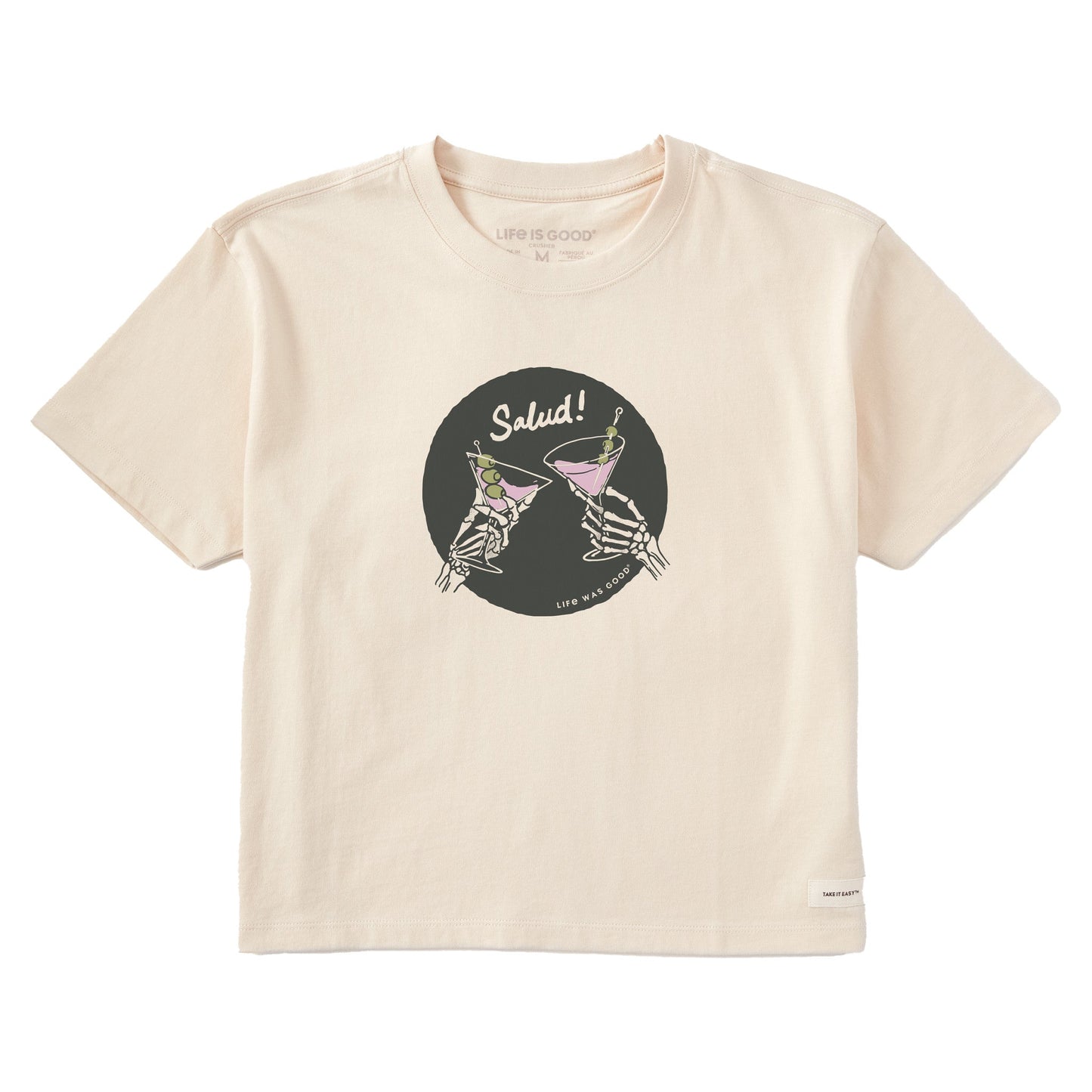 Women's Skeleton Salud Short Sleeve Crusher Boxy Tee