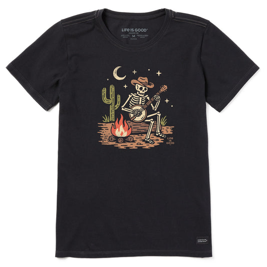 Women's Banjo Skeleton Short Sleeve Crusher Tee