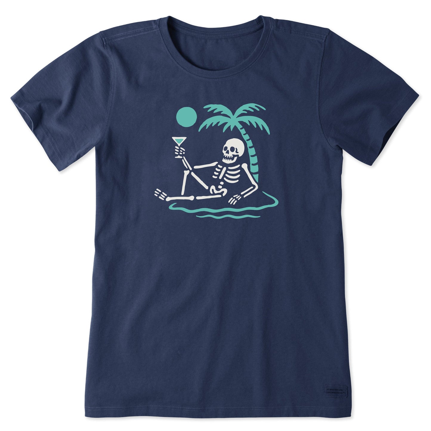 Women's Skeleton Island Short Sleeve Crusher Tee