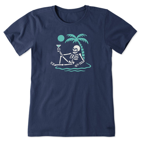 Women's Skeleton Island Short Sleeve Crusher Tee