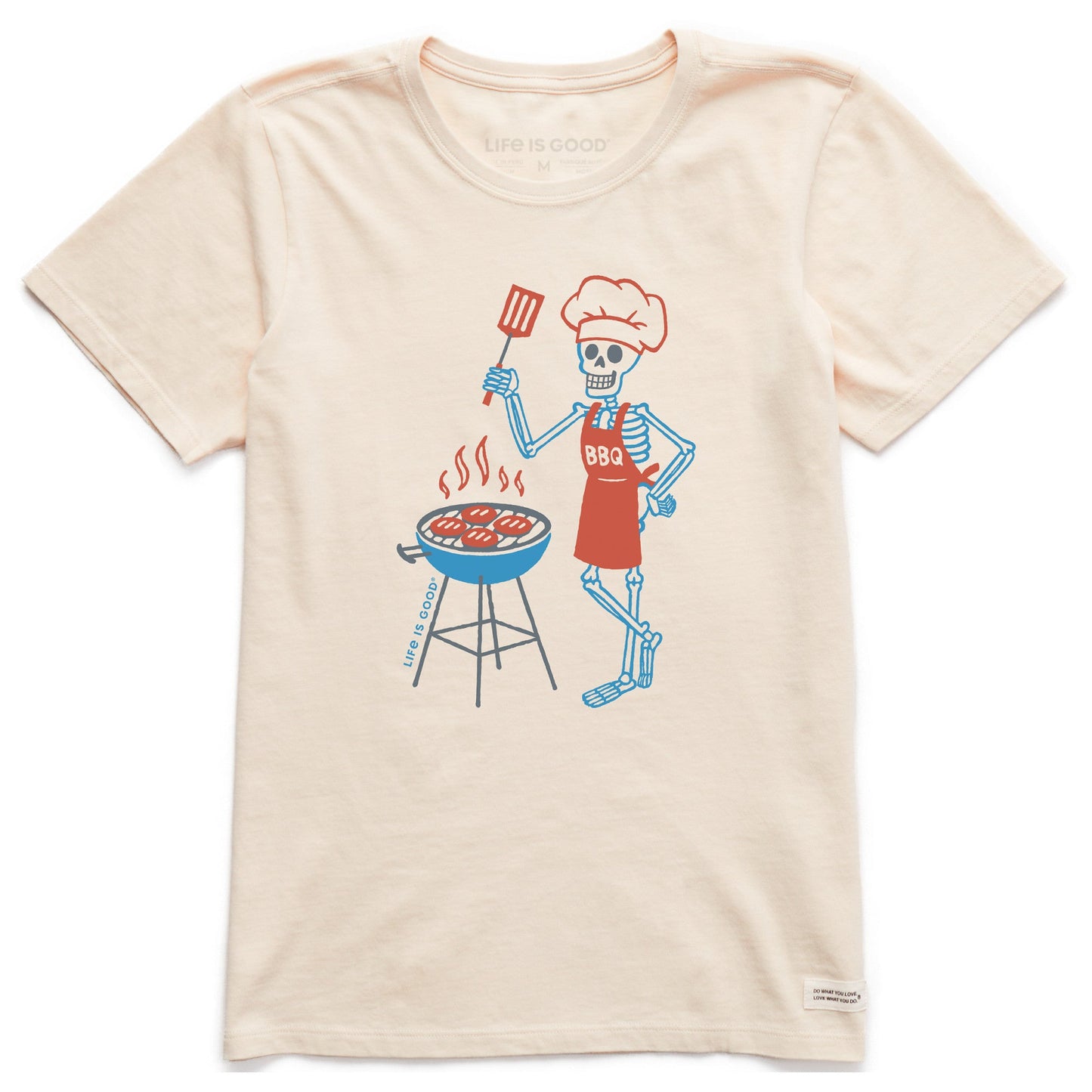 Women's BBQ Skeleton Short Sleeve Crusher Tee