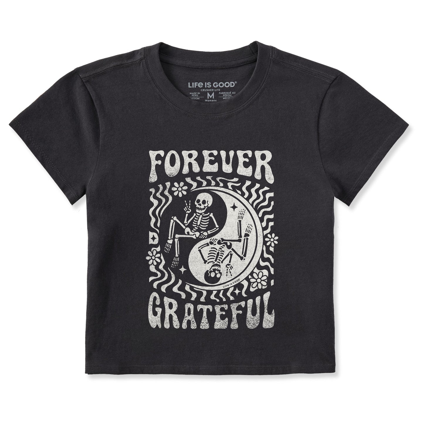 Women's Forever Grateful Yin Yang Crusher-LITE Shrunken Tee