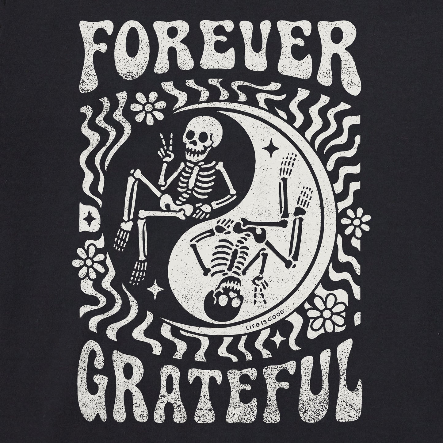 Women's Forever Grateful Yin Yang Crusher-LITE Shrunken Tee