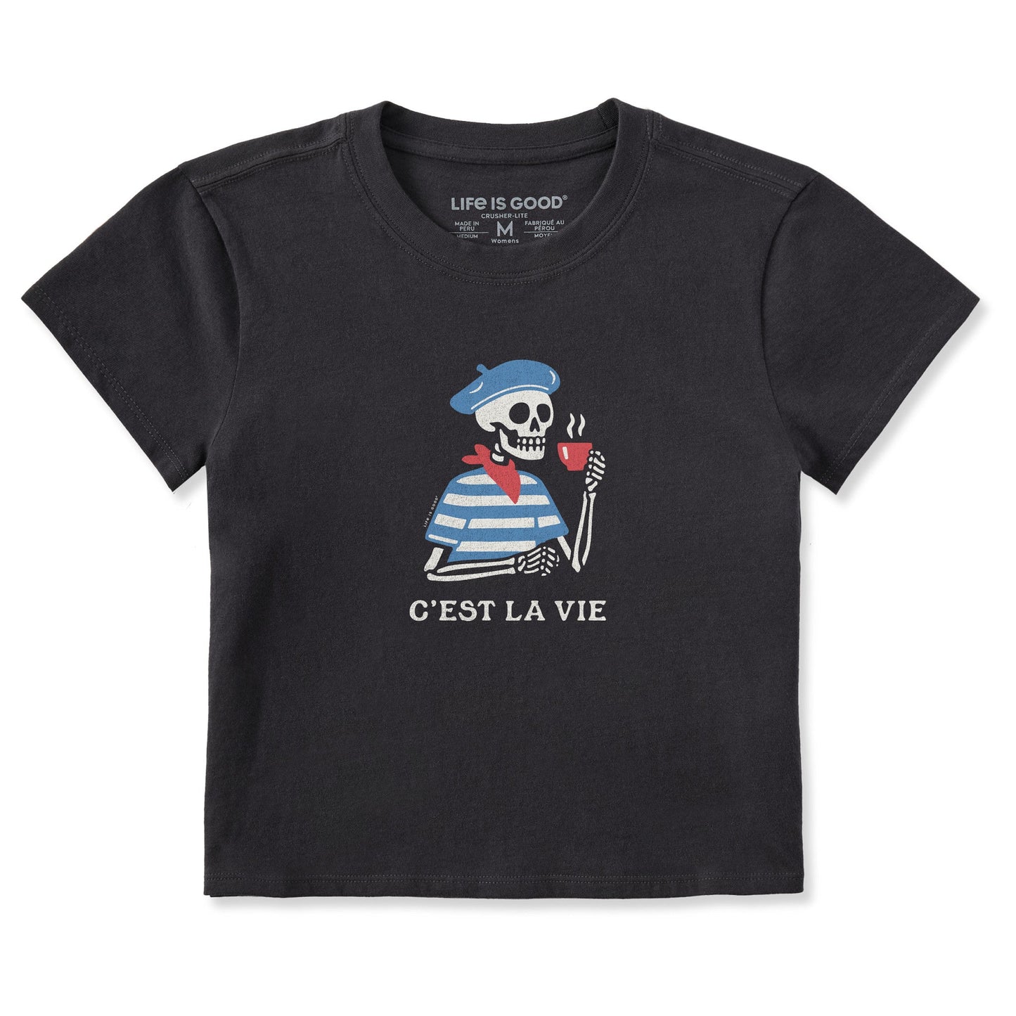 Women's C'est La Vie Skeleton Crusher-LITE Shrunken Tee