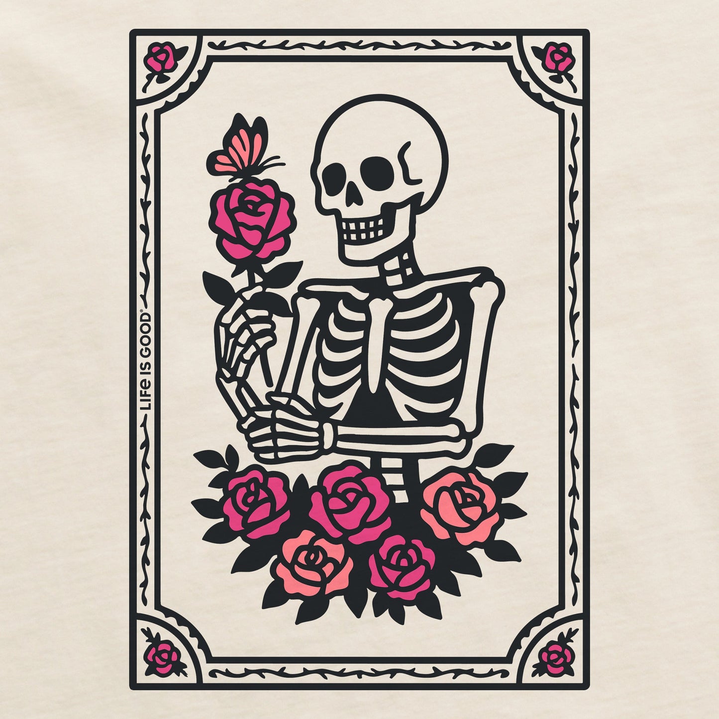 Women's Skeleton Portrait Crusher-LITE Shrunken Tee