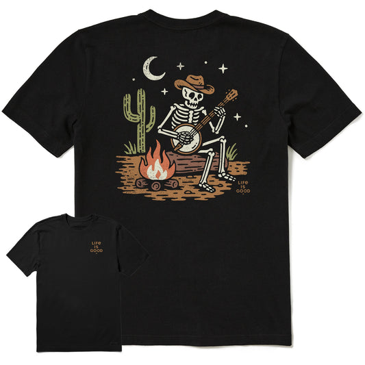 Men's Banjo Skeleton Short Sleeve Crusher Tee
