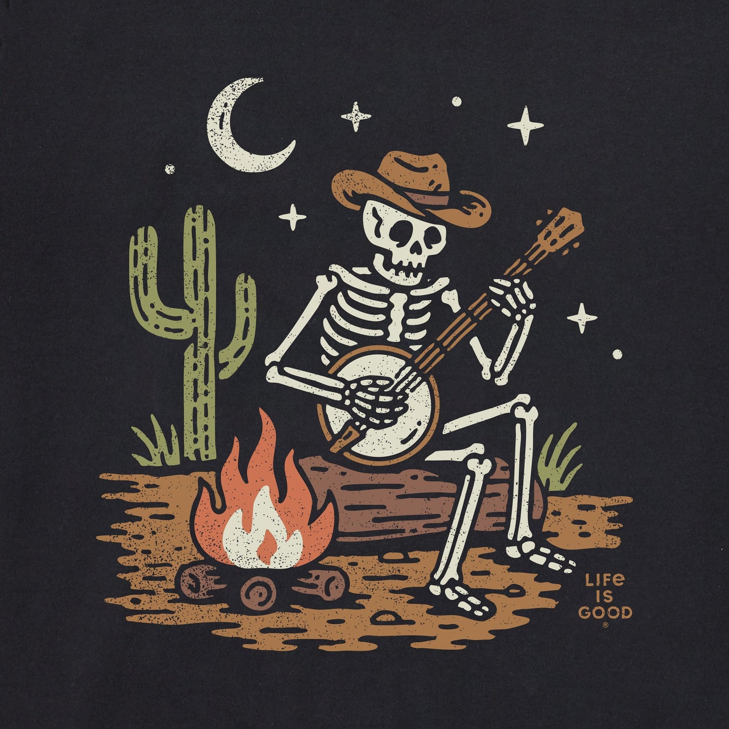 Men's Banjo Skeleton Short Sleeve Crusher Tee