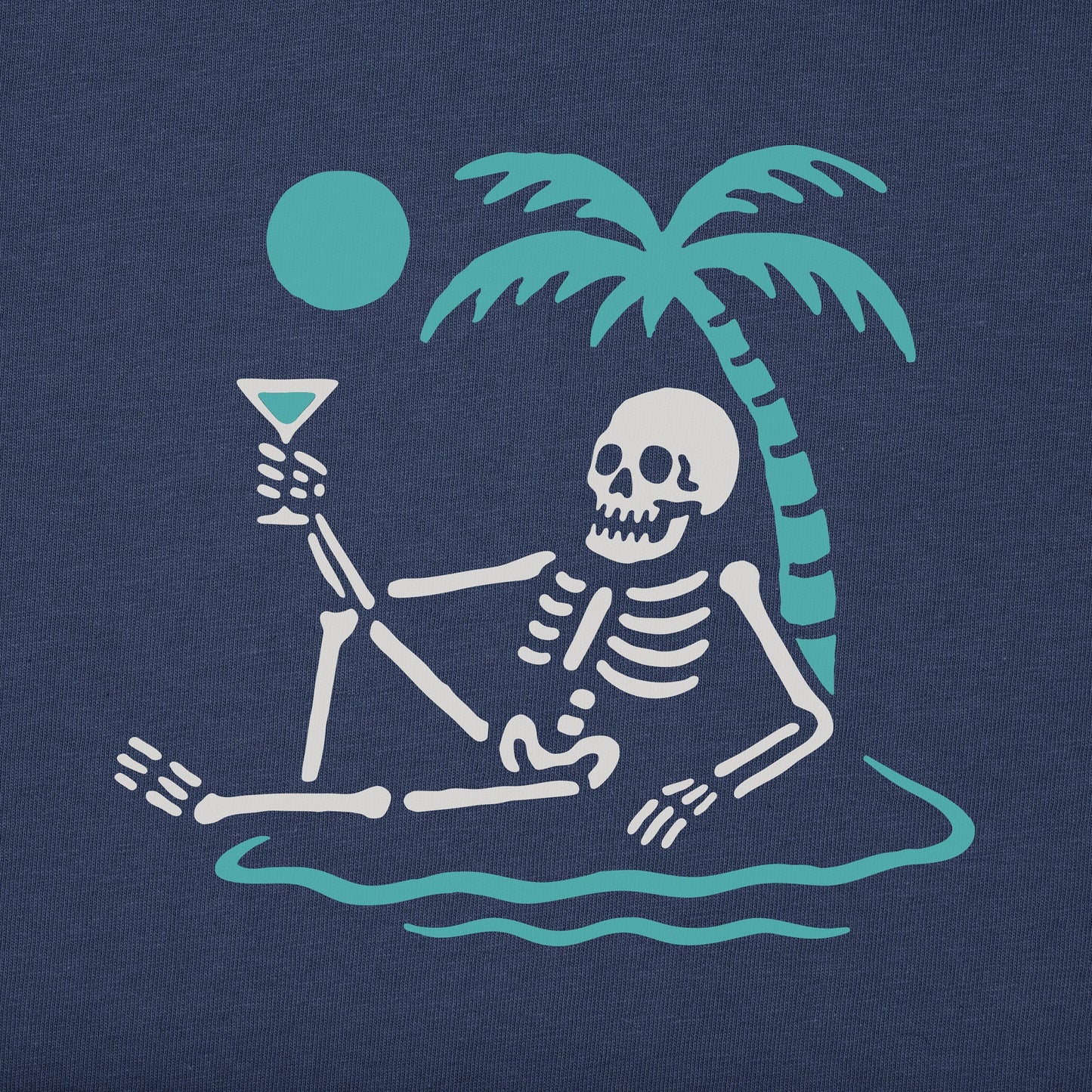 Men's Skeleton Island Short Sleeve Crusher Tee