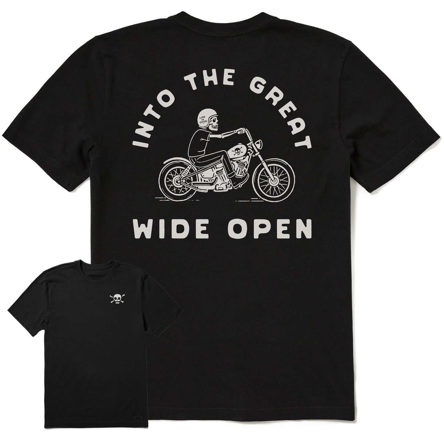 Men's Into the Great Wide Open Skeleton Short Sleeve Crusher Tee
