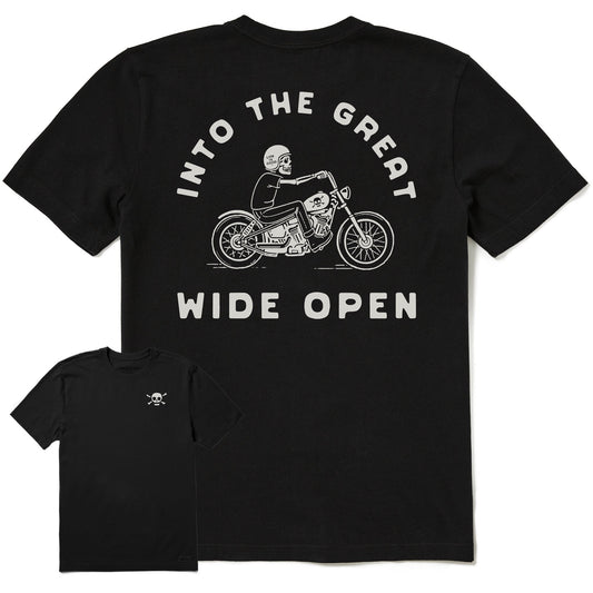 Men's Into the Great Wide Open Skeleton Short Sleeve Crusher Tee