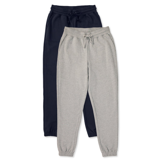 Womens Solid 2-Pack Good Vibes Fleece Jogger Multi