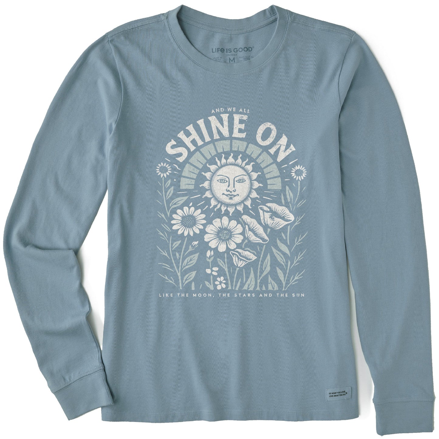 Women's Shine On Sunflowers Long Sleeve Crusher Tee