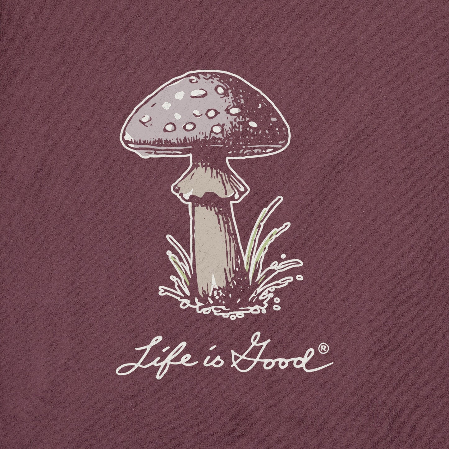 Women's Detailed Mushrooms Long Sleeve Crusher Tee