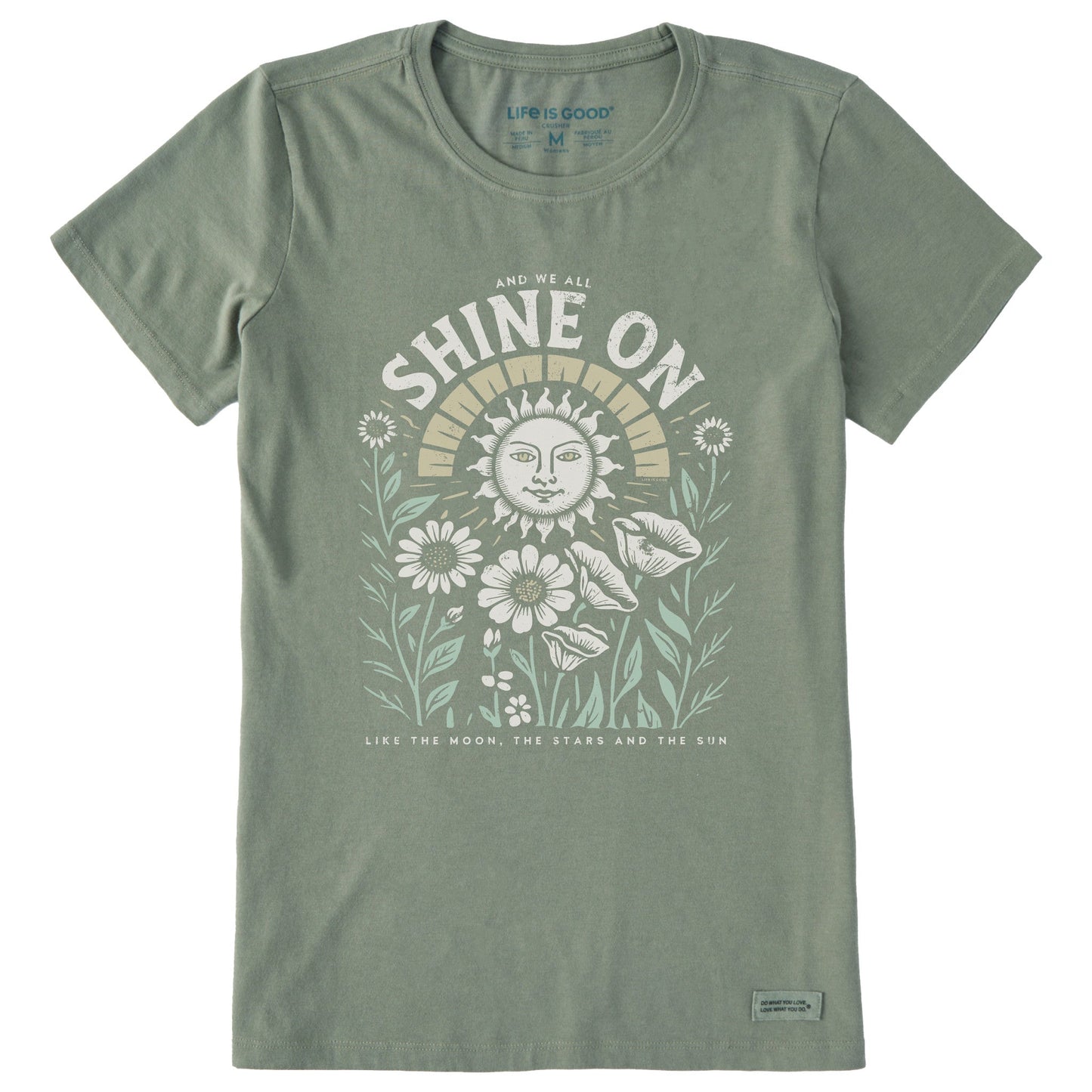 Women's Shine On Sunflowers Short Sleeve Crusher Tee