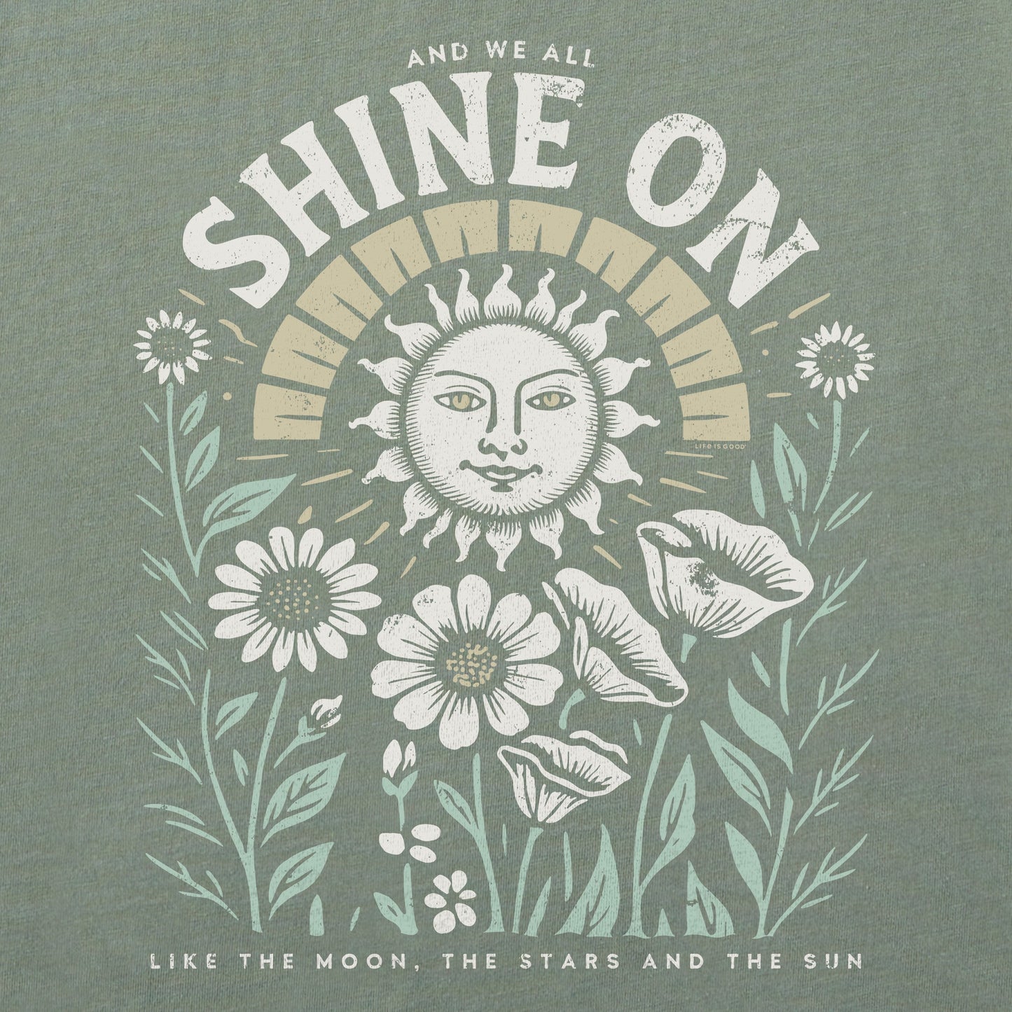Women's Shine On Sunflowers Short Sleeve Crusher Tee