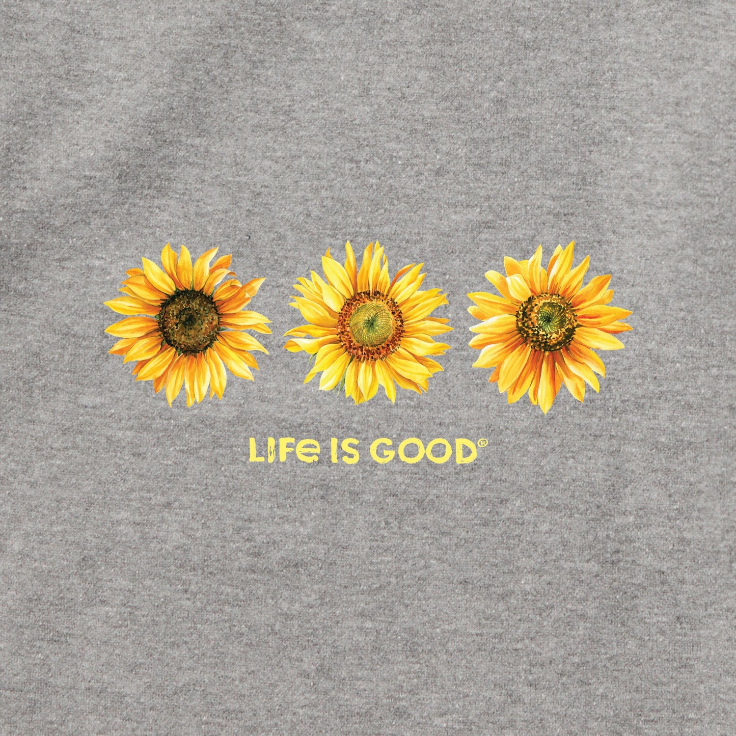 Adult Unisex 3 Sunflowers Every Wear Crew Sweatshirt
