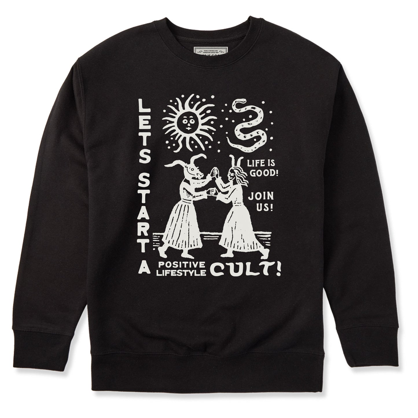 Adult Unisex Let's Start a Cult Every Wear Crew Sweatshirt