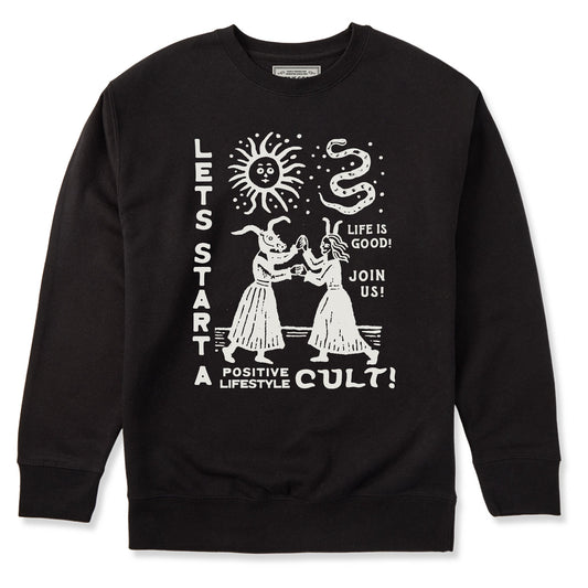 Adult Unisex Let's Start a Cult Every Wear Crew Sweatshirt